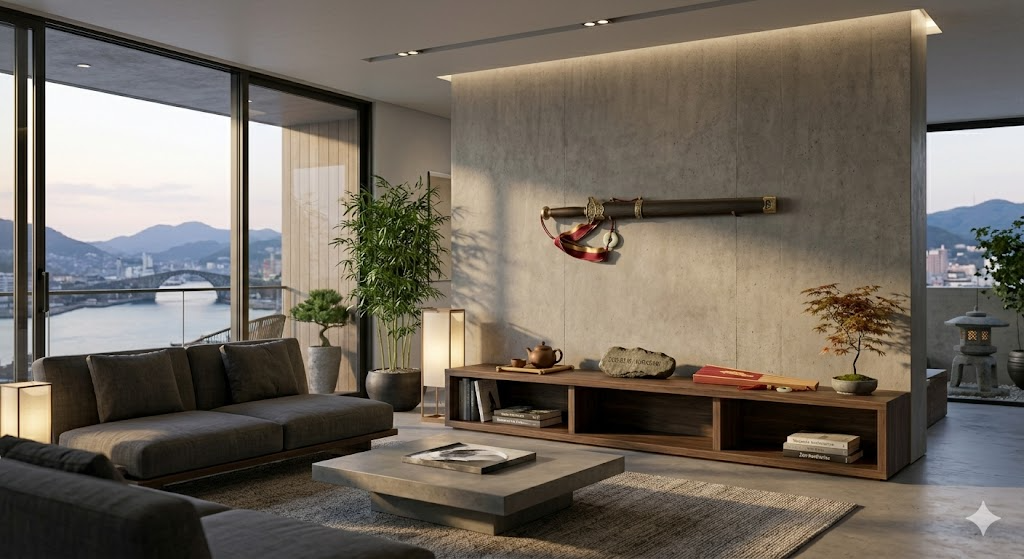 現代のインテリアと融合する伝統的な道具。