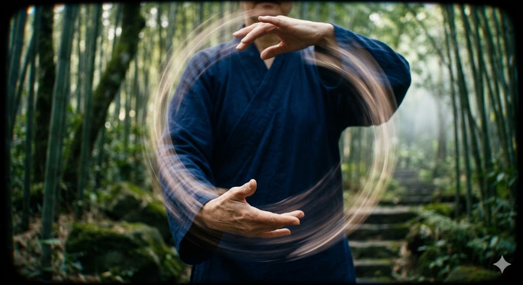 映像演出としての太極拳の動き