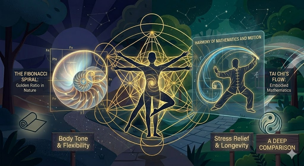 自然界の螺旋構造と太極拳の動作の数学的共鳴