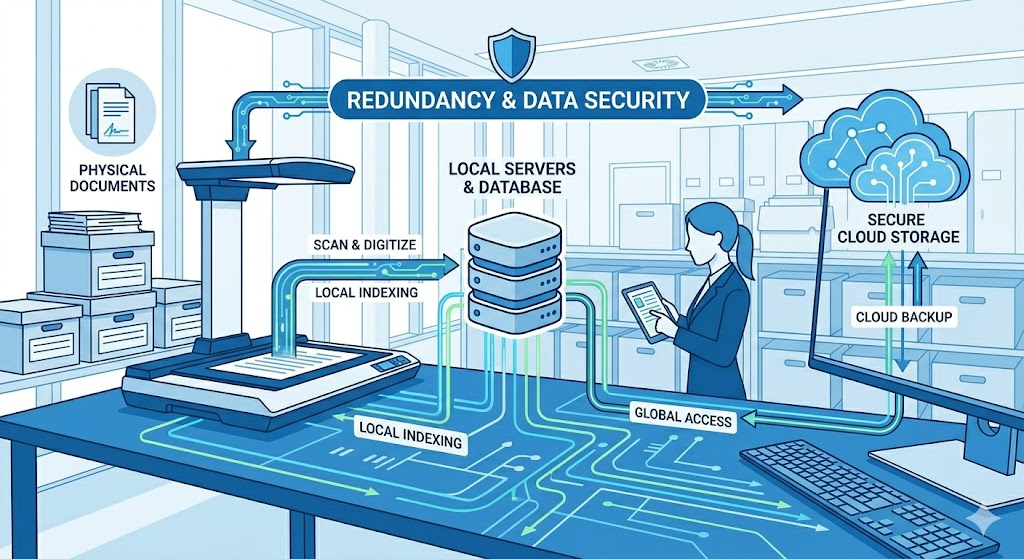 クラウドとローカルを組み合わせたデジタルアーカイブ
